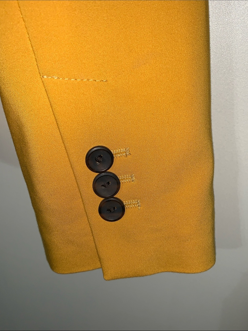 Zara Mustard Yellow Single-Button Blazer - Picture 3 of 7